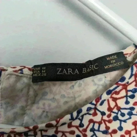 ZARA Women Blouse with "open" back size  medium Super original! - Picture 3 of 8